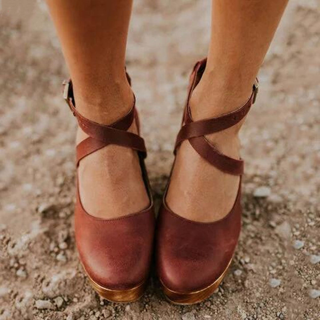 Jocelyn | Women's Buckle Strap Platform Heels