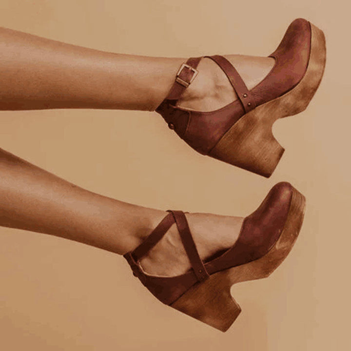 Jocelyn | Women's Buckle Strap Platform Heels