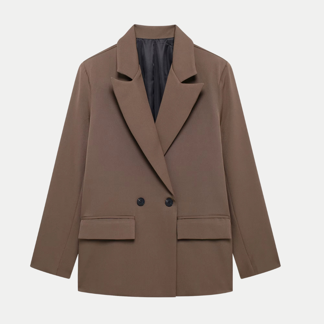 Elegant and Modern Women's Double-Breasted Blazer