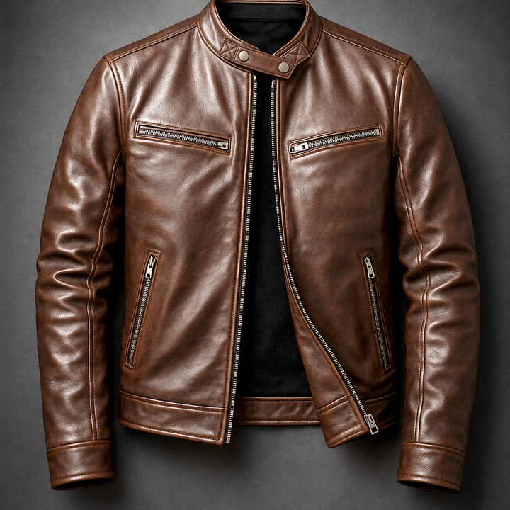 Men's Slim Fit Jacket – With Zipper, Suitable for Spring and Summer