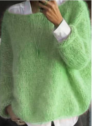 Colorful Off-Shoulder Sweater