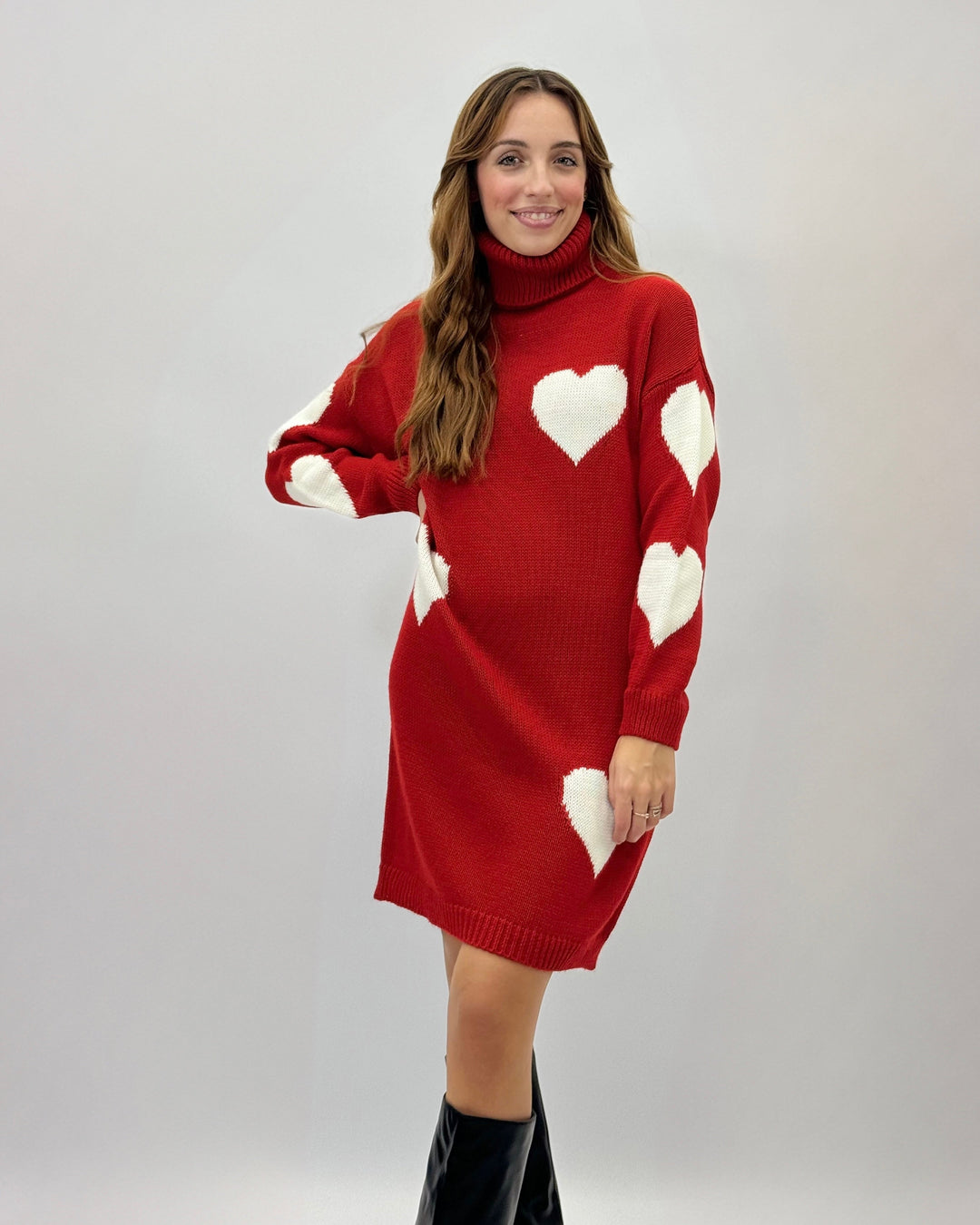 Doreen™  |  Heart Pattern Knit Romantic