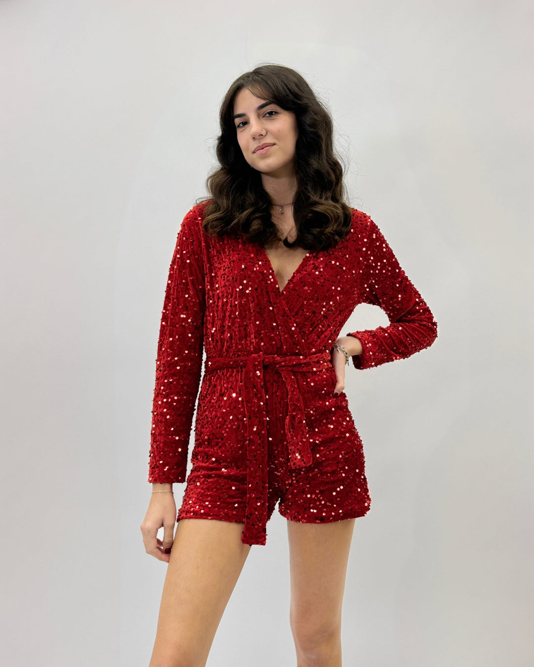 Zara™  |  Short Jumpsuit Sequins