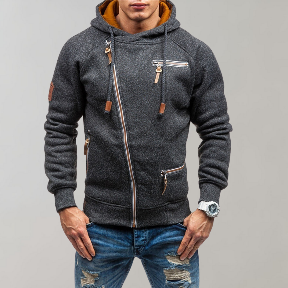 Casual Hoodie with Zipper