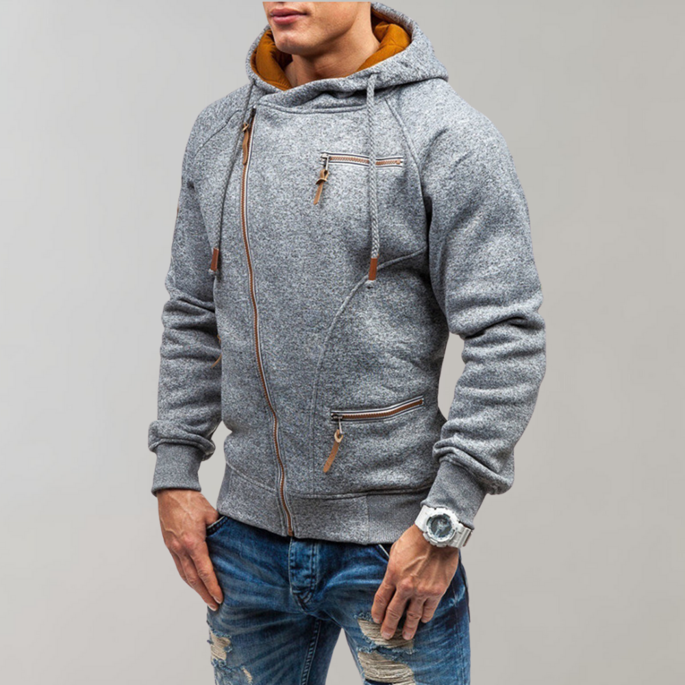 Casual Hoodie with Zipper