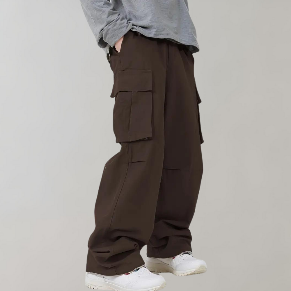 Men's Oversized Cargo Pants for All-Day Comfort and Style, view 2 - Elena Harper