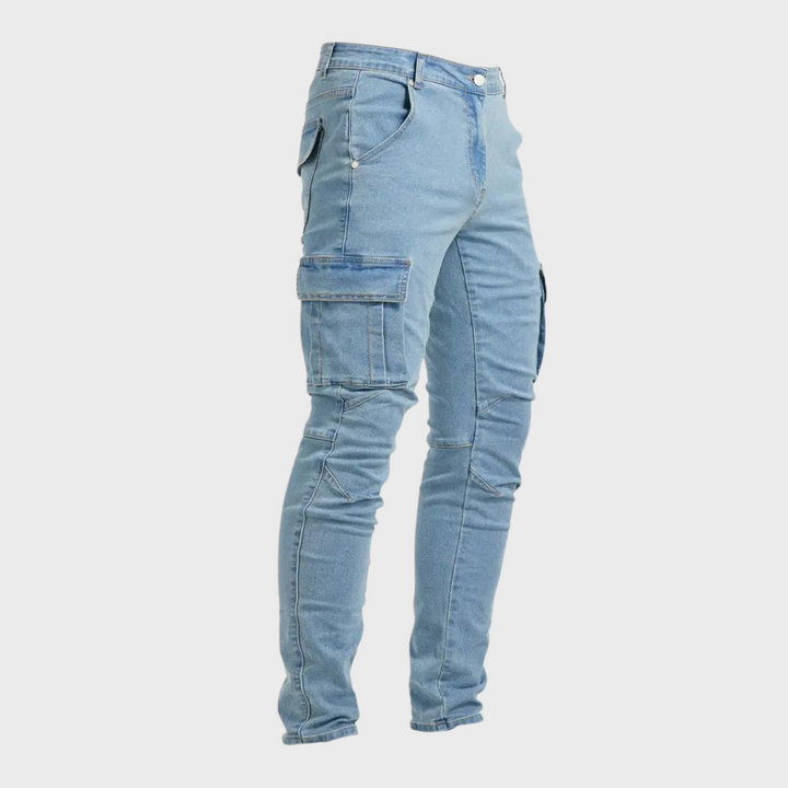 Classic Cargo Pants for Men Comfortable, Durable, and Fitted Pants, view 3 - Elena Harper