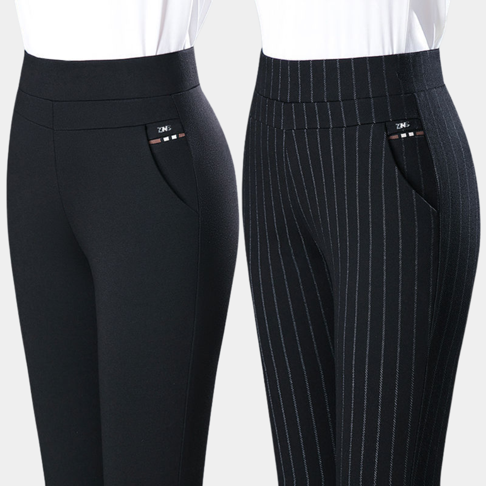 Stylish Stretch Women's Pants Elara, view 2 - Elena Harper