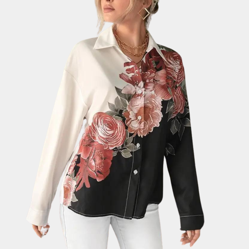 Miranda™ Elegant Blouse with Floral Print