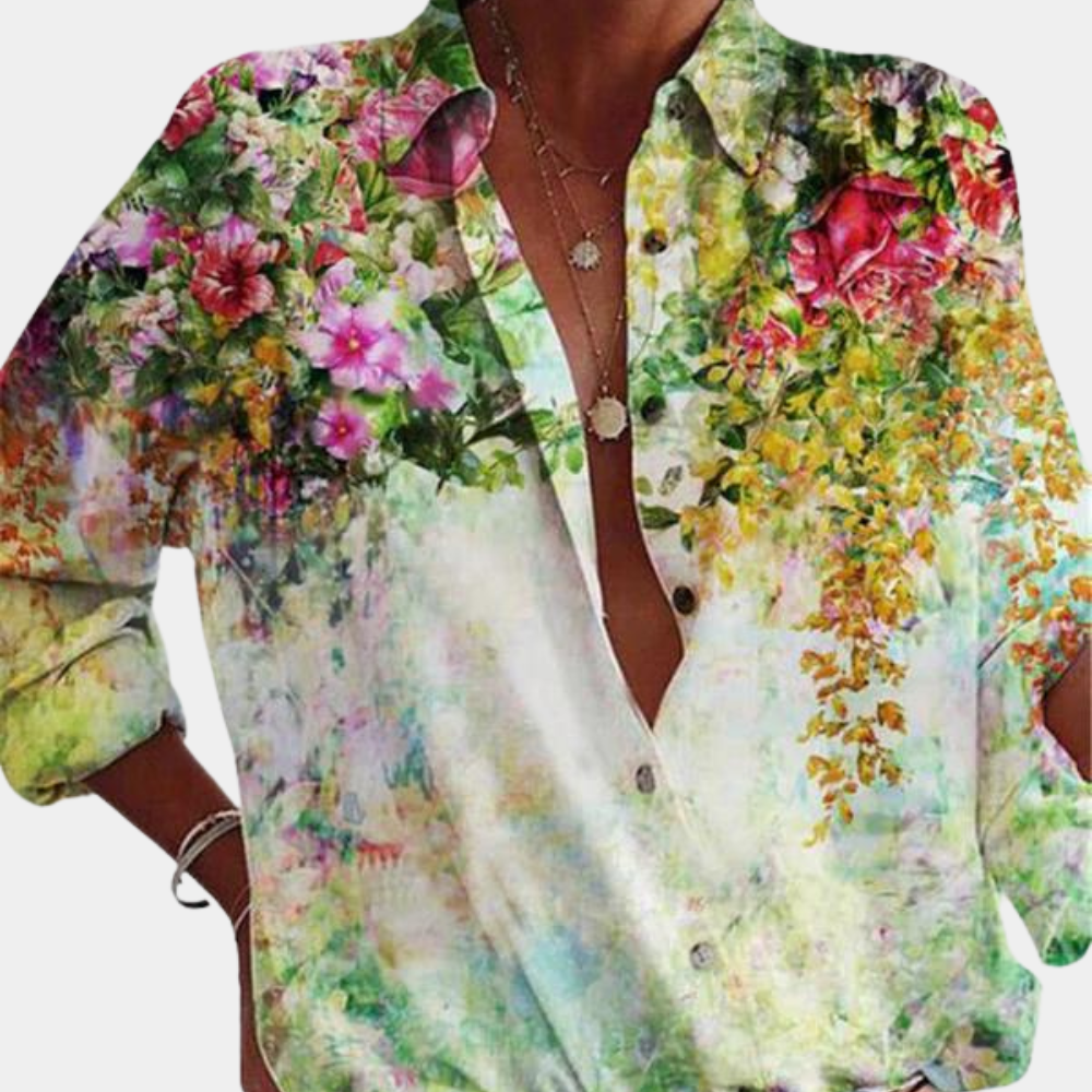 Miranda™ Elegant Blouse with Floral Print