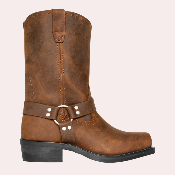 Men's Cowboy Boots - Leather - Comfortable and Breathable