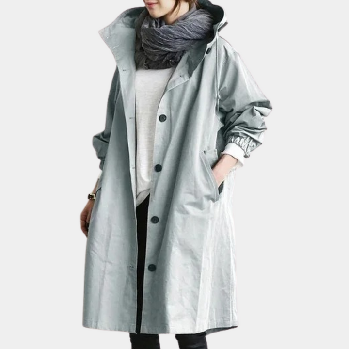 Trendy Long Women's Coat Alessia, view 5 - Elena Harper