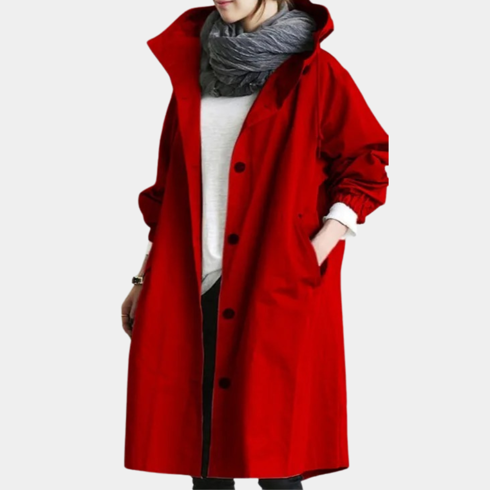 Trendy Long Women's Coat Alessia, view 6 - Elena Harper