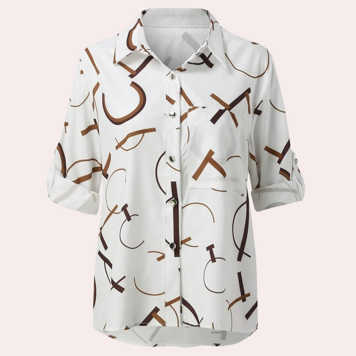 Alexandra™ Women's Blouse with Graphic Letters
