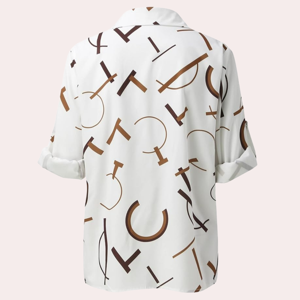 Alexandra™ Women's Blouse with Graphic Letters