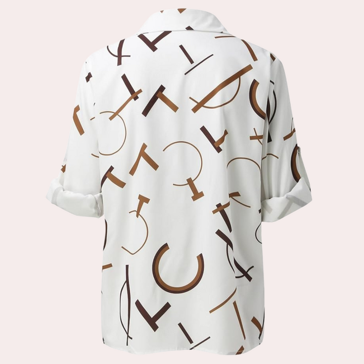 Alexandra™ Women's Blouse with Graphic Letters