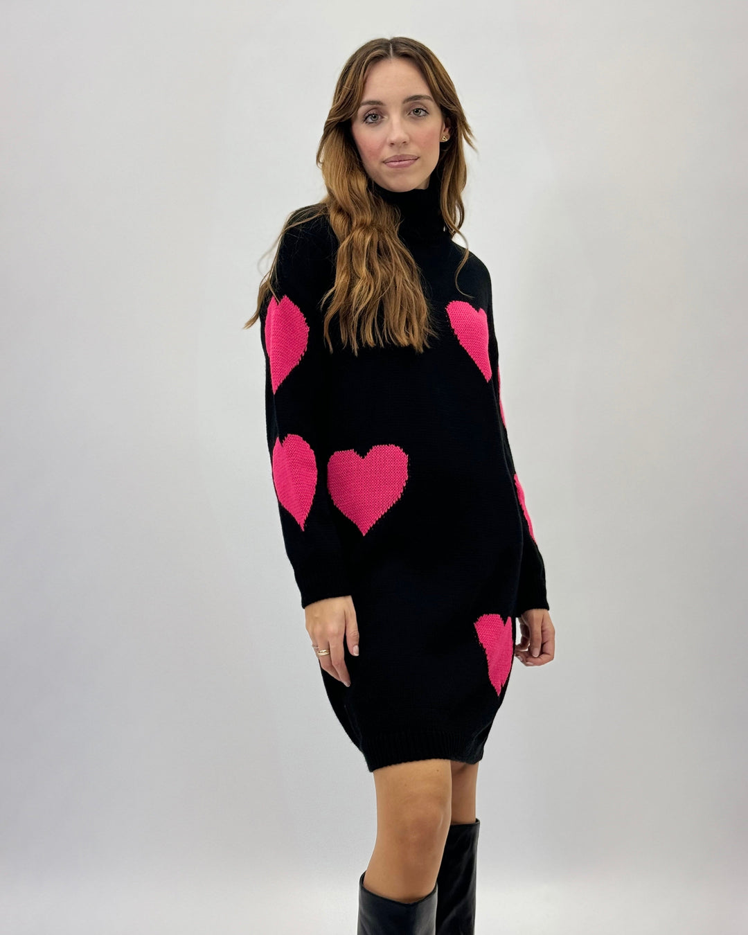 Doreen™  |  Heart Pattern Knit Romantic