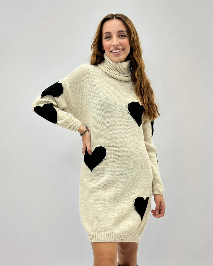 Doreen™  |  Heart Pattern Knit Romantic