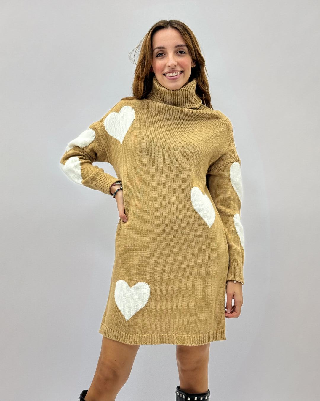 Doreen™  |  Heart Pattern Knit Romantic