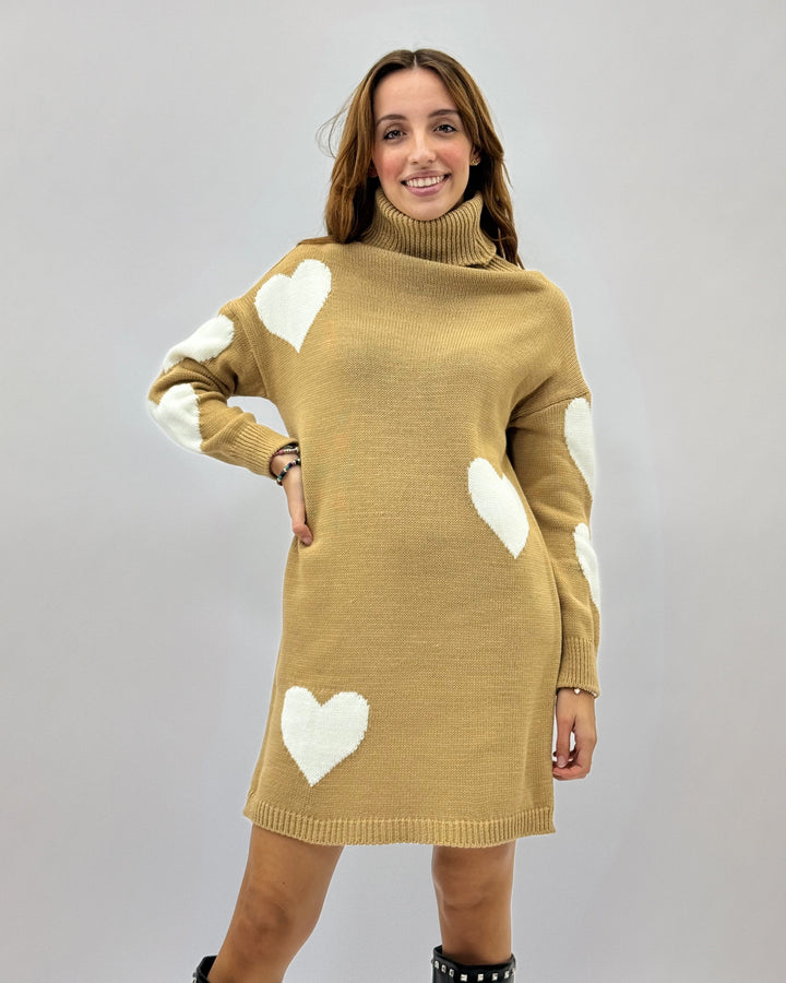 Doreen™  |  Heart Pattern Knit Romantic
