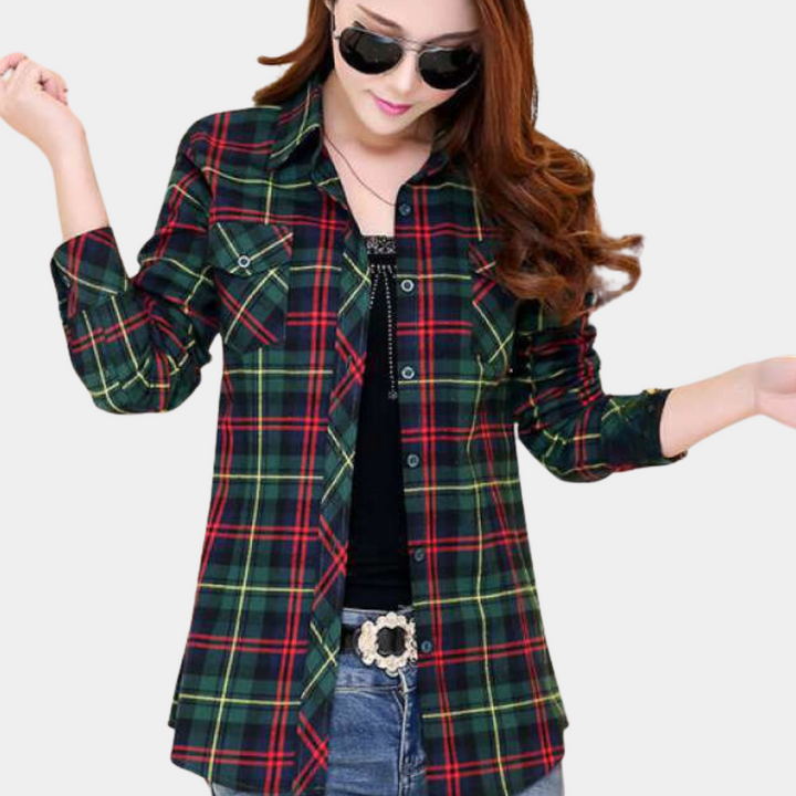 Julia™ Women's Checked Shirt Blouse