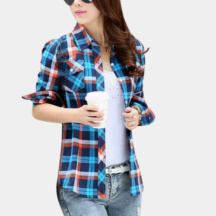 Julia™ Women's Checked Shirt Blouse