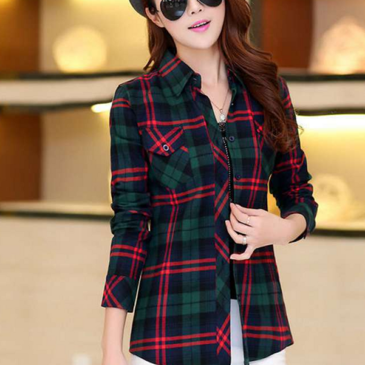 Julia™ Women's Checked Shirt Blouse