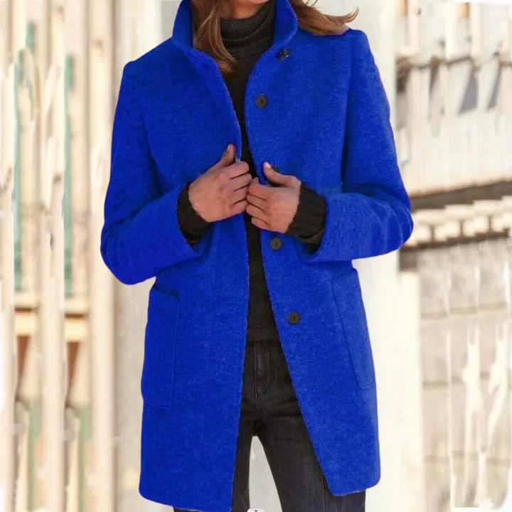 Camille - Stylish women's coat with high collar