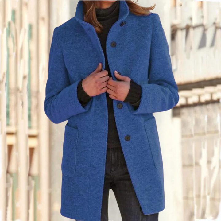 Camille - Stylish women's coat with high collar