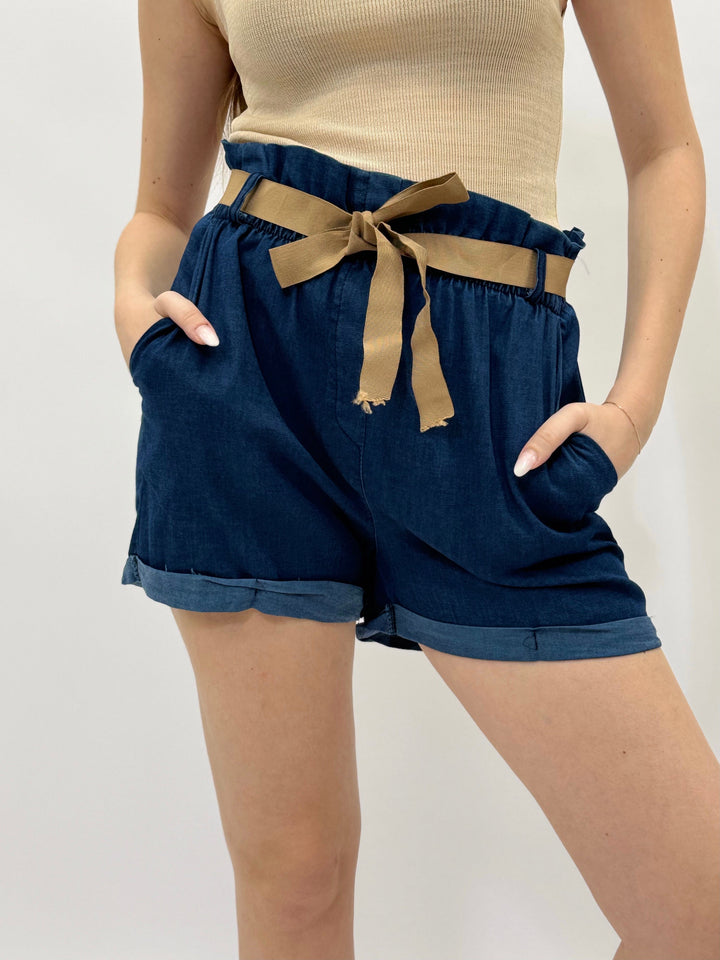 Franziska™  |  Cuffed Shorts Belt Detail