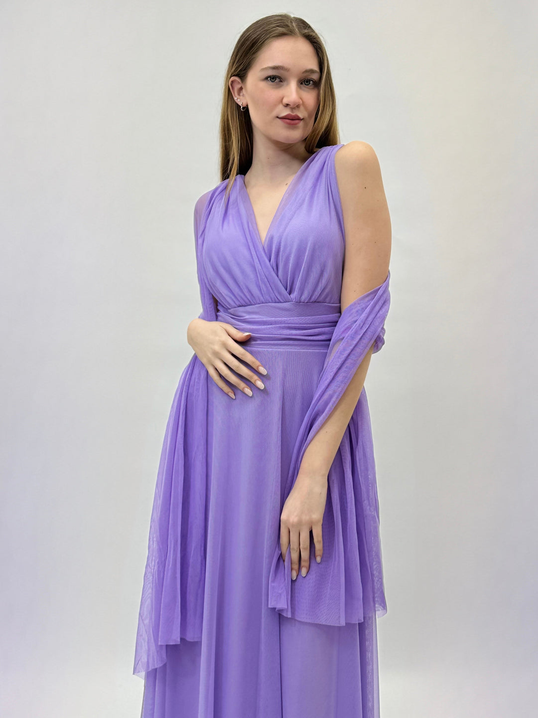 Vanessa™  |  Long soft luxurious fabrics Dress Gaia