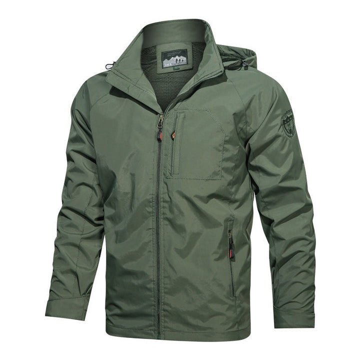 Men's Windbreaker with Hood - Lightweight Summer Jacket