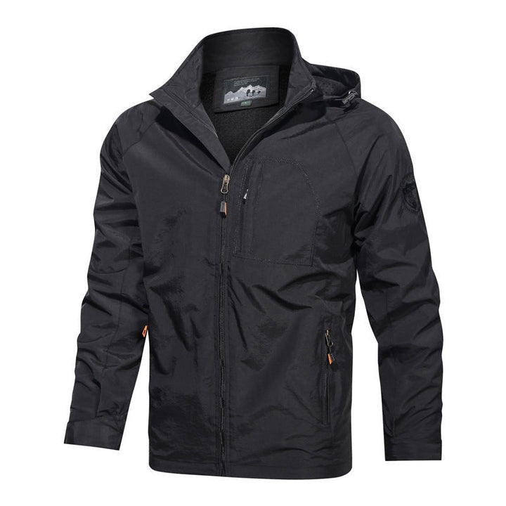 Men's Windbreaker with Hood - Lightweight Summer Jacket