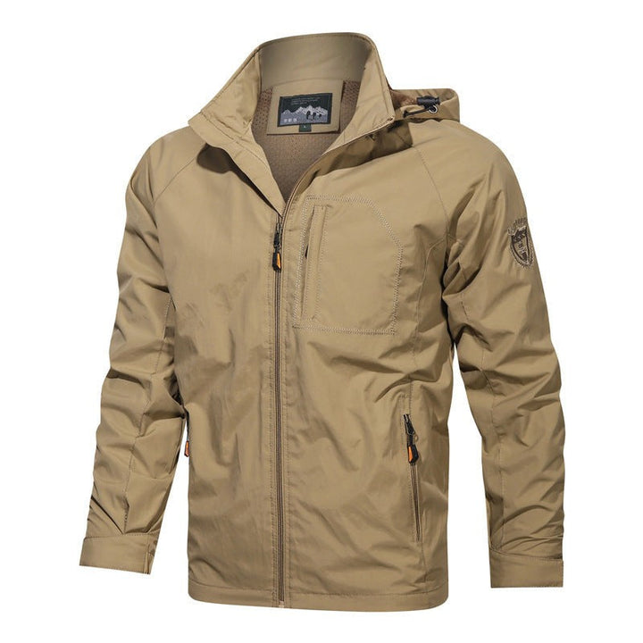 Men's Windbreaker with Hood - Lightweight Summer Jacket