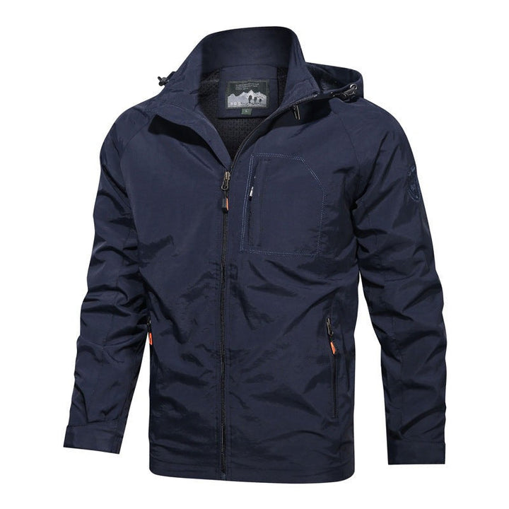 Men's Windbreaker with Hood - Lightweight Summer Jacket