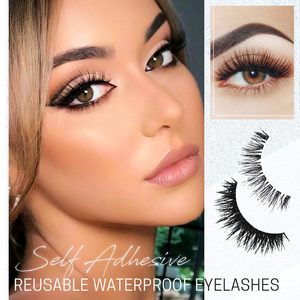 AquaLash™ Self-Adhesive, Reusable, Waterproof Eyelashes