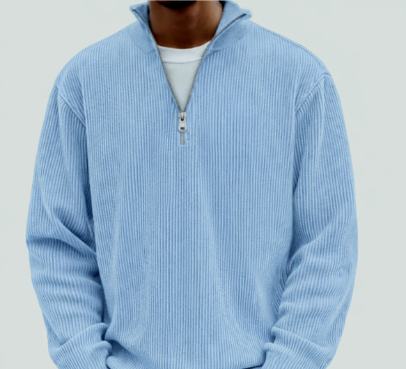 Ferdinand Elegant Pullover with Stand-Up Collar - Elena Harper