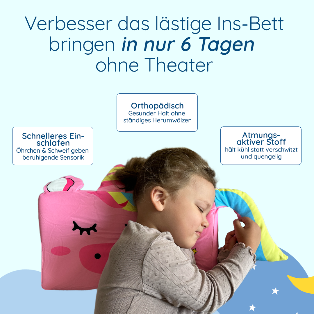 1 + 1 FREE Calmora Soothing Children's Pillow for Better Sleep, view 3 - Elena Harper