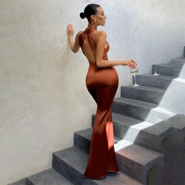 Sleeveless Cross Madi Dress Élara, view 6 - Elena Harper
