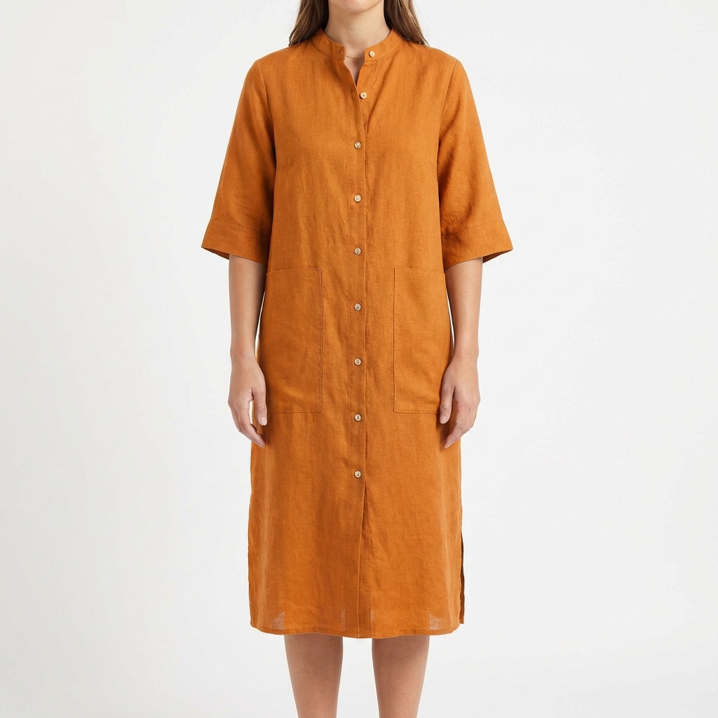 Candela | Women's Casual Midi Shirt Dress