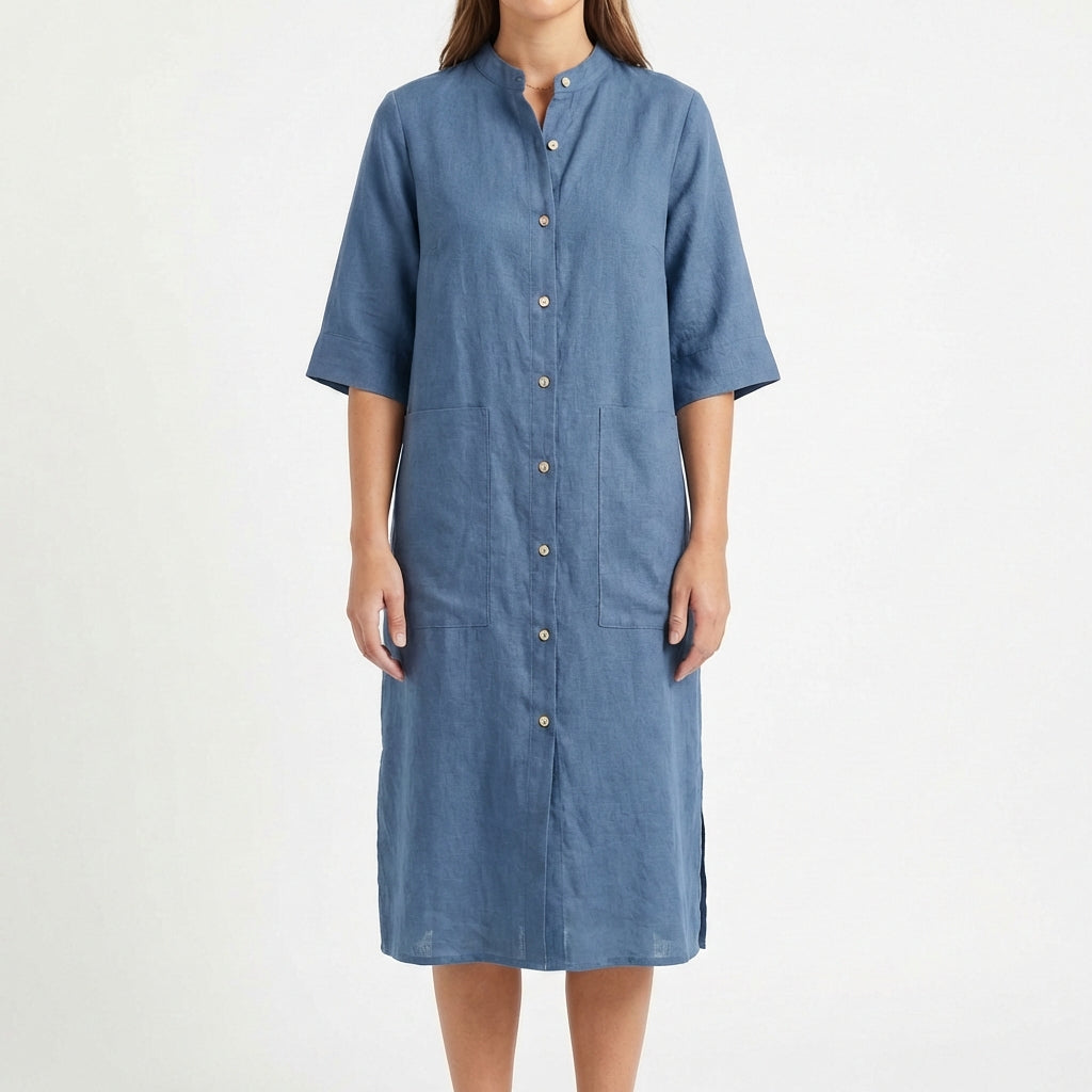 Candela | Women's Casual Midi Shirt Dress