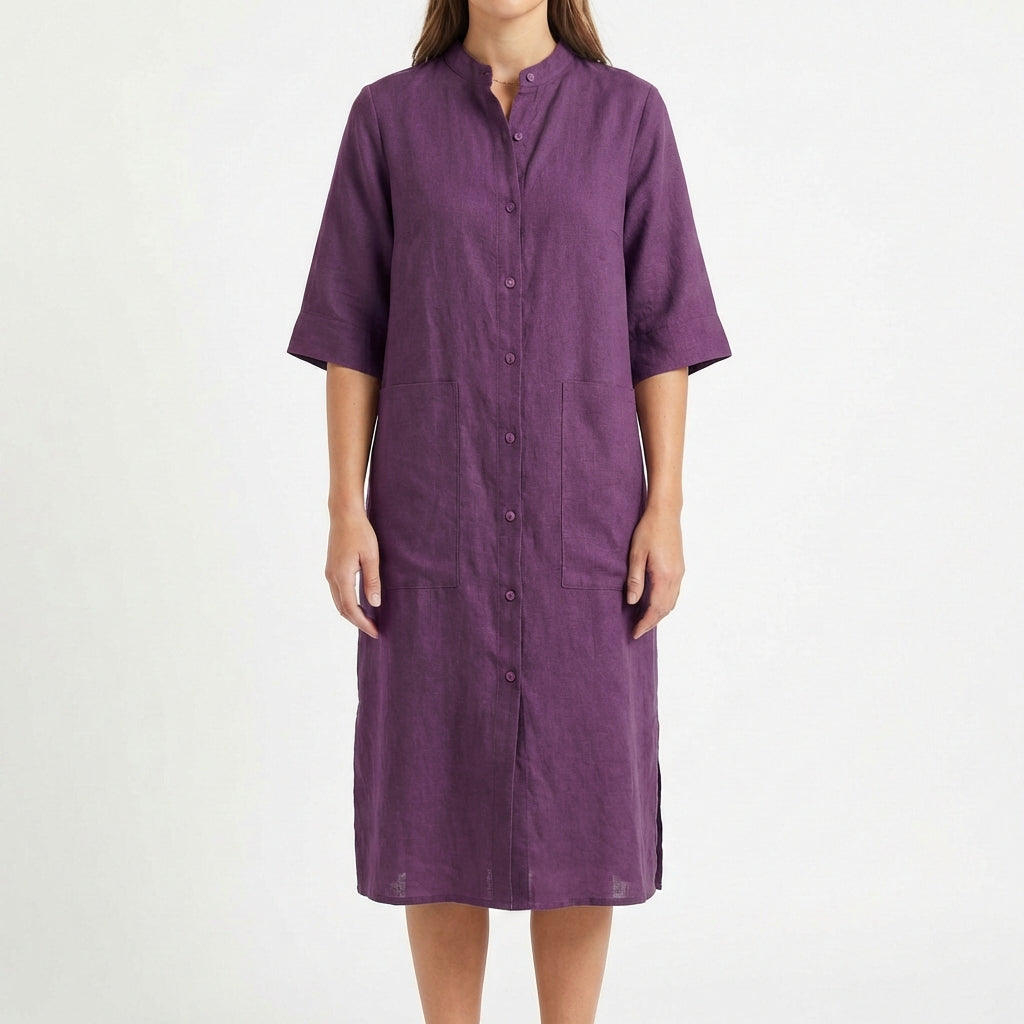 Candela | Women's Casual Midi Shirt Dress