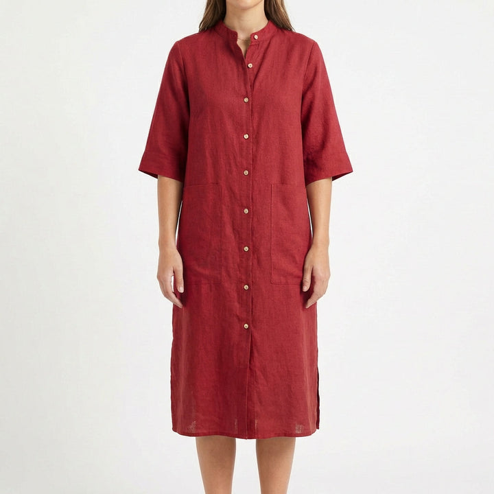 Candela | Women's Casual Midi Shirt Dress
