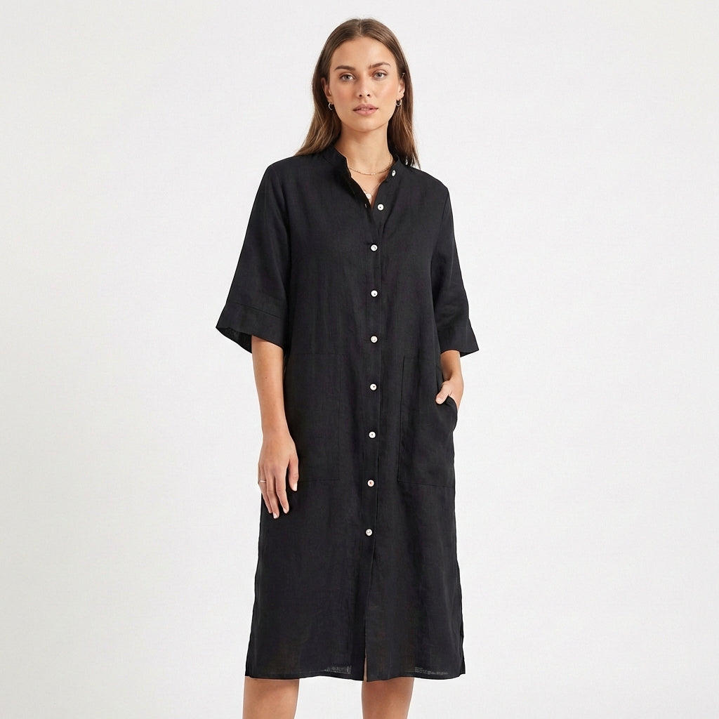 Candela | Women's Casual Midi Shirt Dress
