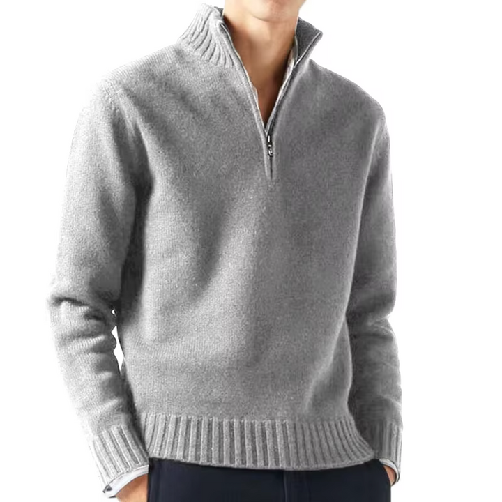 Larsen - Knitted Half Zipper Sweater