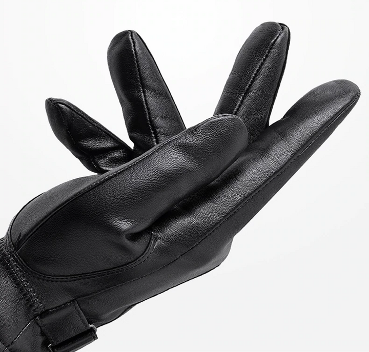 Men's Slim Fit Gloves – Suitable for Cold Weather, With Zipper Closure