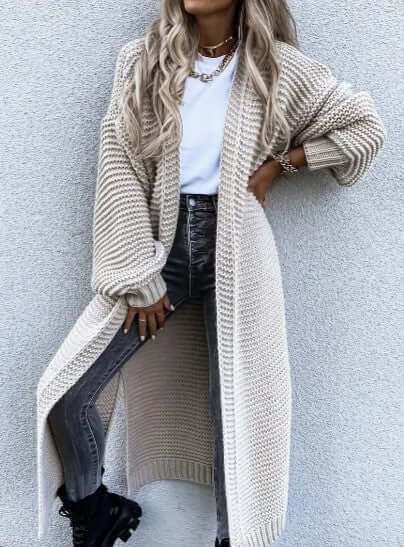 Women's Cardigan | Chunky Knit & Long
