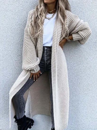 Women's Cardigan | Chunky Knit & Long