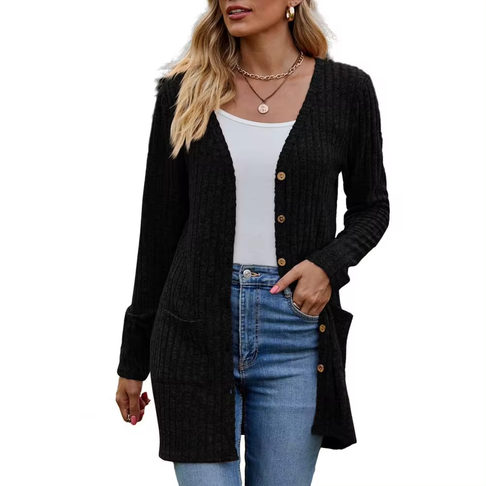 Women's Cardigan | Open Model & Pockets