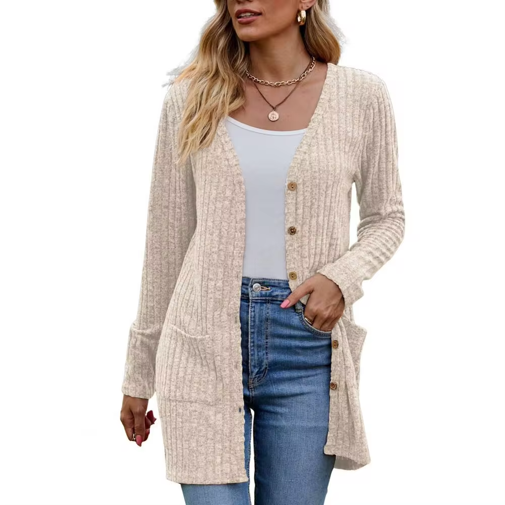 Women's Cardigan | Open Model & Pockets